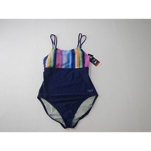 Speedo Multicolor and Navy One Piece Swimsuit